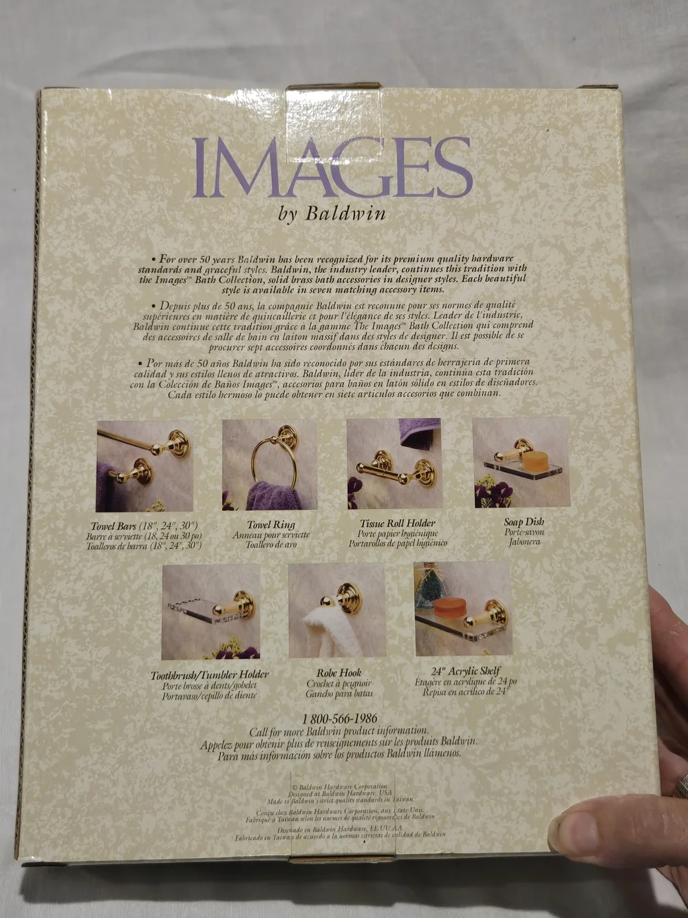Baldwin Mystic Towel Ring Brass DIY Bathroom Remodel Upgrade Vintage New In Box